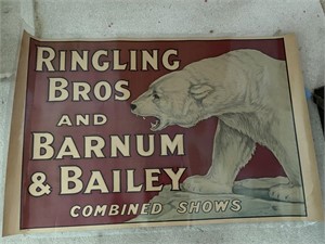 Vintage Ringling Barnan Bailey Poster