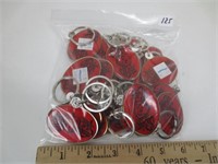 21 red oval Cedar Point key fobs