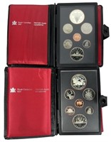 1981 & 82 Royal Canadian Mint Coin Sets w/ Silver