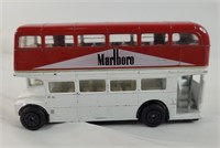 Marlboro double decker diecast toy bus