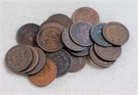 20 Indian head pennies