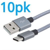 10pk Charging Cables USB-Type C