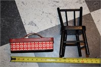 MIniature Chair and Metal Box