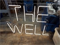 LIGHT UP SIGN, "THE WELL" 42" WIDE x 32" TALL