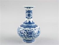 Chinese Blue and White Porcelain Vase Yongzheng MK