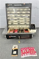 Vintage Black And Decker Drill Bit Display W Bits