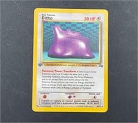 Ditto 1st Edition Fossil 18/62 Pokemon Card