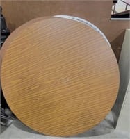 3 Round Wooden Tables. 5 ft Round