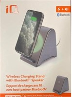 IQ WIRELESS CHARGING STAND WITH BLUETOOTH SPEAKER