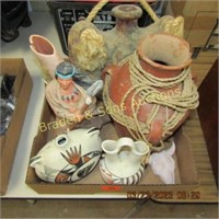 BOX OF NATIVE AMERICAN COLLECTIBLES