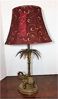 Cast Metal Elephant Table Lamp