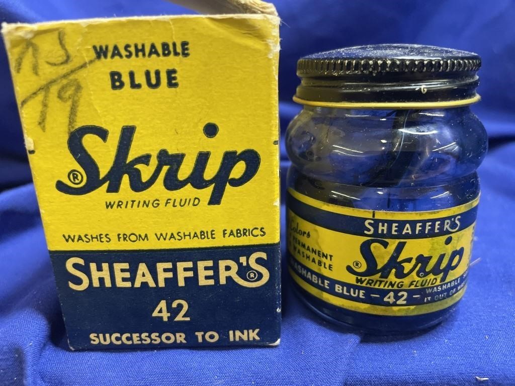Sheaffer’s 42 Skript Ink jar and box
