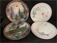 6 ASSORTED BIRD PATTERN PLATES - 7.5 “ TO 8 “