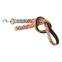 FuzzYard Lead 1983 Multi Colour Check Small, Leash