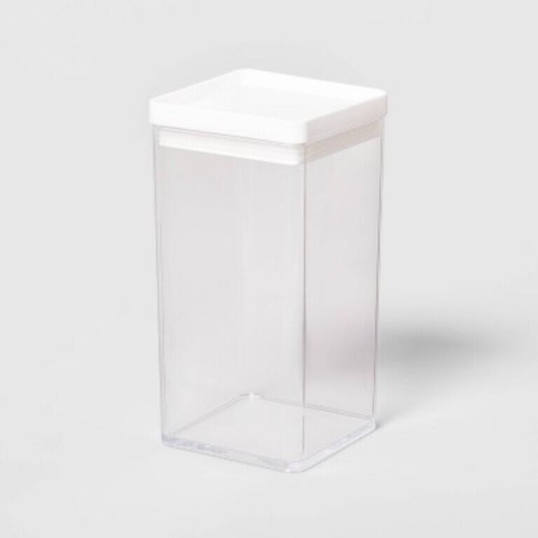 4W X 4D X 8H Plastic Food Container - Clear