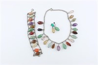 Miscellaneous Quartz Necklace & Bracelet