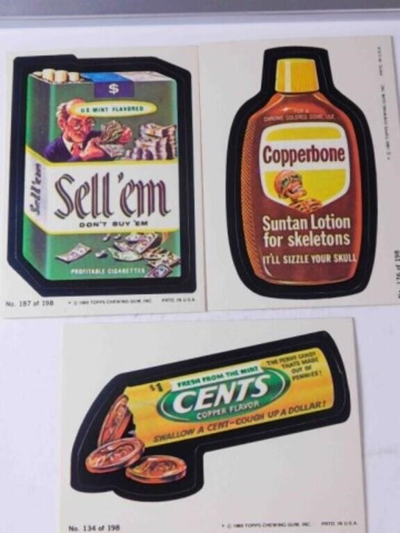 1980 WACKY PACKAGES LOT