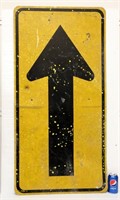 Vintage Metal Arrow Directional Road Sign