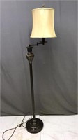 Floor Lamp W/ Shade - Works - Moveable For