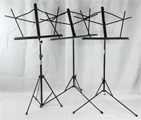 3 On Stage Music Stands. Adjustable Heights