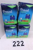 4 Packs 20 Count Prevail Daily Underwear (New)