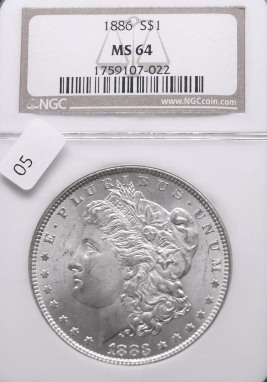 White Marble Coin Auction