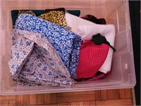 Container of fabric
