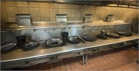 Industrial restaurant  kitchen with 8 stoves