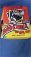 Box of Topps Baseball Cards