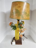 Yellow Bamboo Glass lamp