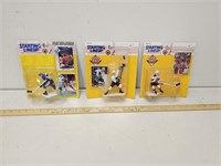 (3) Starting Lineup- Hockey Figurines