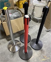 Metal Fixed Stanchion Barrier Posts with 13ft
