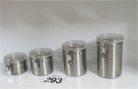 Stainless Canister Lot