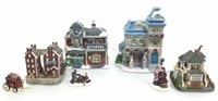 Assorted Christmas Village Buildings