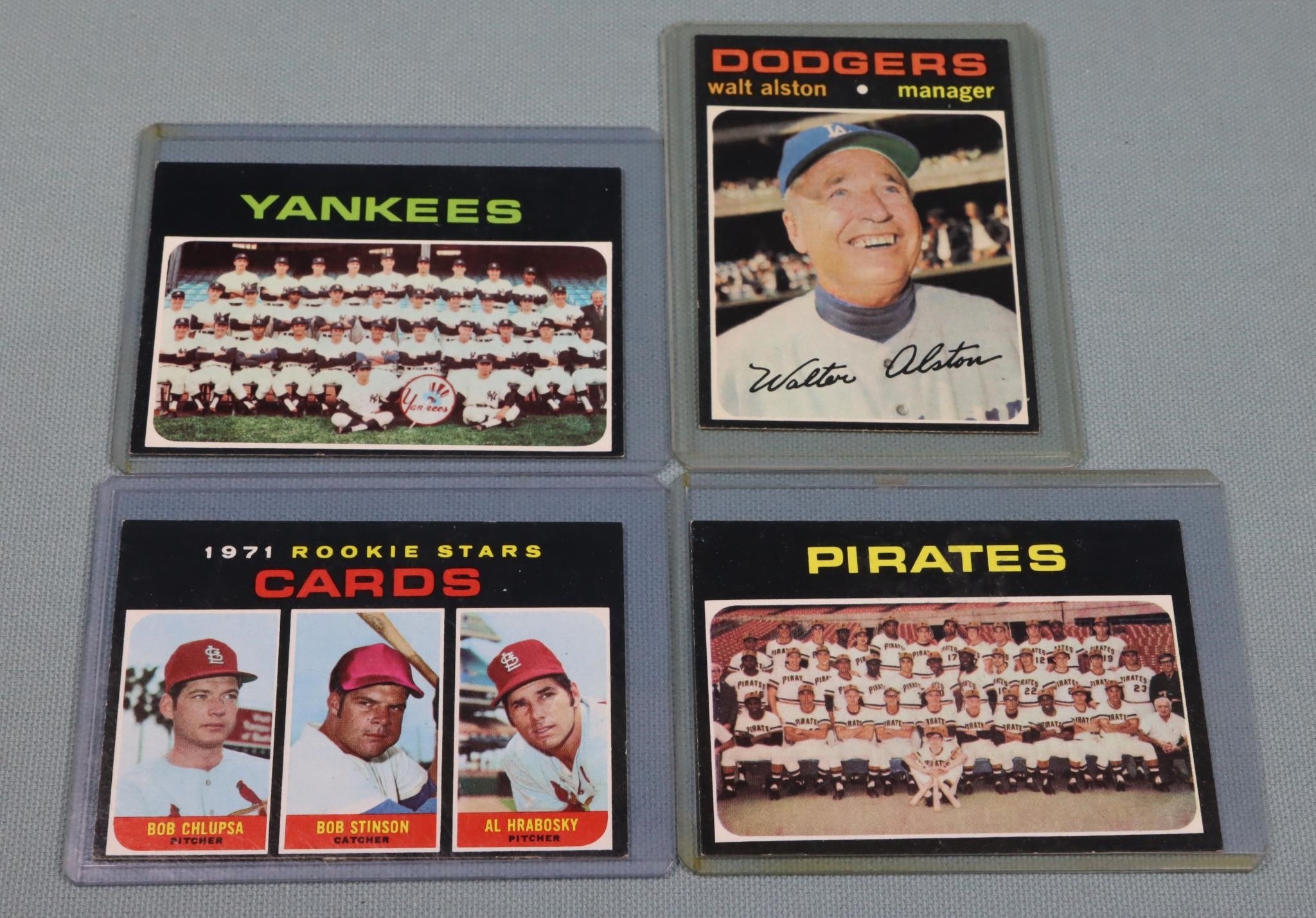 (4) 1971 Topps Baseball Cards