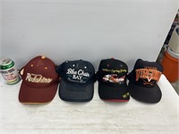Hats includes Washington redskins and Virginia