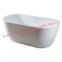 FerdY 59" freestanding oval bathtub