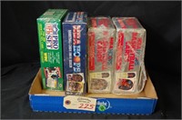 (4) Boxes of NBA & NFL Collector Sets 1990's