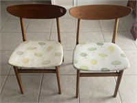 (2) Mid Century Danish Modern Teak Dining Chairs