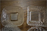 3 Glass Candy Dishes & Cake Plates