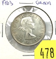 1963 Canadian half dollar