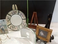 Lot of Plate Holders and Picture Frames