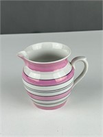Czechoslovakia Porcelain pink white striped cream