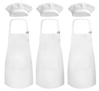 Novelty Place Kid's Apron with Chef Hat Set 3 Set