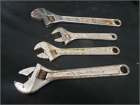 4) Adjustable wrenches