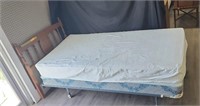 Vintage Twin Size Bed, with Headboard and metal