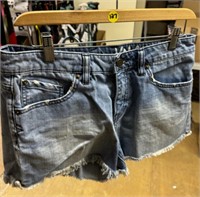 Jean Stoned Shorts - Size 10, Waist 28