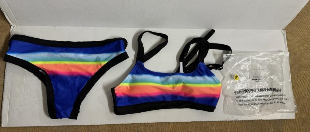 NEW Colorful Bikini Bathing Suit - Size 10