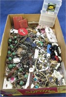 collection of costume jewelry -watches -organizer