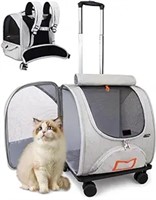 CITYCHASE Pet Carrier Backpack with Wheels for Cat
